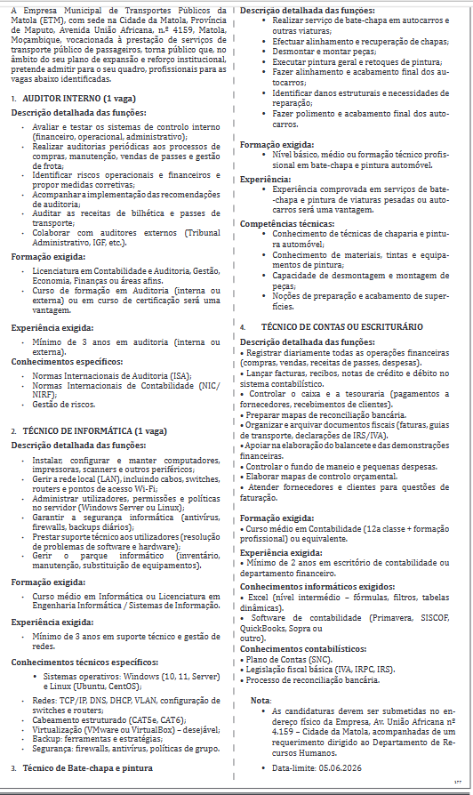 Empresa Municipal de Transportes Públicos da Matola
