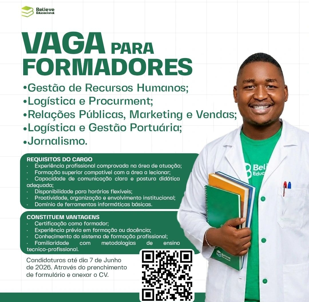 Vaga – Formadores na Believe Educacional