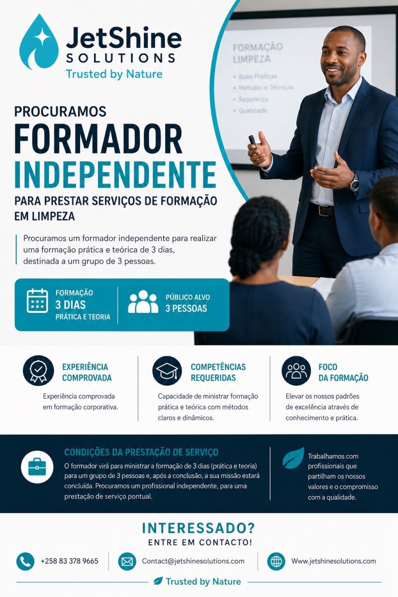 Vaga – Formador na JetShine Solutions